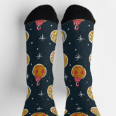 Retro-Weihnachtsbaumschmuck-Muster-Socken Socken (Oben)