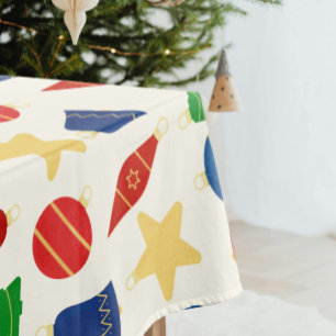 Retro Weihnachtsbaumschmuck Tischdecke