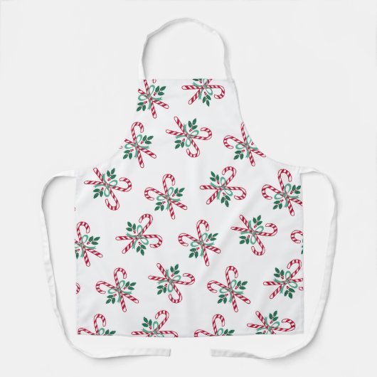 Retro Weihnachtsbonbons Schürze (Vorderseite)