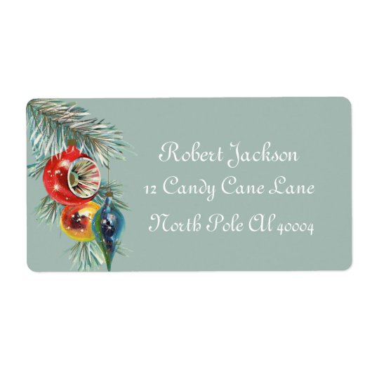 Retro-Weihnachtsbrille Weihnachtsmarke (Vorne)