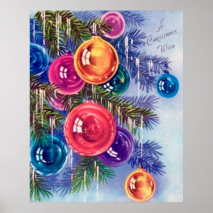 Retro Weihnachtsbrillen Weihnachtsgebäck Holiday P Poster