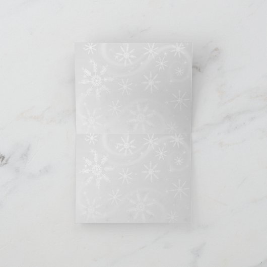 Retro WeihnachtsButton oben Feiertagskarte (Innenseite)