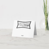 Retro WeihnachtsButton oben Feiertagskarte (Rückseite)