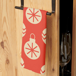 Retro-Weihnachtsdekoration Farbig Vintage Geschirrtuch