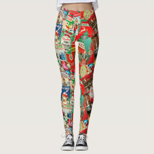 Retro-Weihnachtsdekoration II Leggings