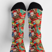 Retro-Weihnachtsdekoration II Socken (Oben)