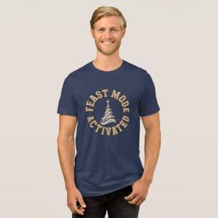 Retro-Weihnachtsenergie Tri-Blend Shirt