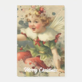 Retro-Weihnachtsfee Post-it Klebezettel (Vorderseite)
