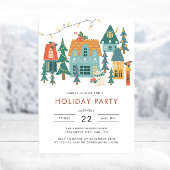 Retro Weihnachtsfeier Einladung