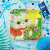 Retro-Weihnachtsfeier Weihnachtsfeier Pappteller (Party)