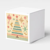 Retro-Weihnachtsfeiertagsdesign Geschenkschachtel (Vorderseite)