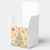 Retro-Weihnachtsfeiertagsdesign Geschenkschachtel (Geöffnet)