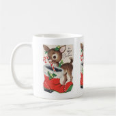 Retro-Weihnachtsfest Kaffeetasse (Links)
