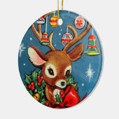 Retro-Weihnachtsfest Keramik Ornament (Links)