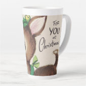 Retro-Weihnachtsfest Milchtasse (Rechte Ecke)