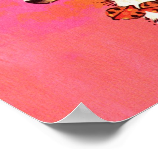 Retro-Weihnachtsfest Poster (Ecke)