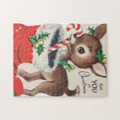 Retro-Weihnachtsfest Puzzle (Horizontal)