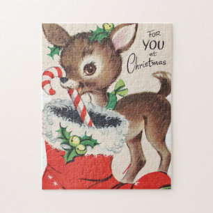 Retro-Weihnachtsfest Puzzle