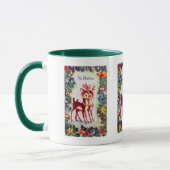 Retro-Weihnachtsfest Tasse (Links)