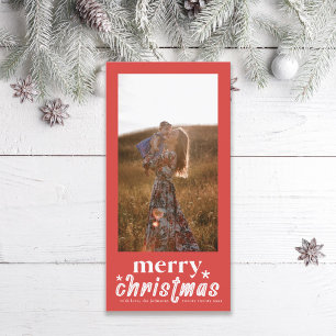 Retro-Weihnachtsfoto Feiertagskarte