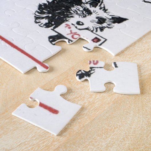 Retro Weihnachtsfrau Holiday Puzzle (Seite)