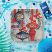 Retro Weihnachtsgebäck Pappteller (Party)