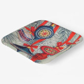 Retro Weihnachtsgebäck Pappteller (Gewinkelt)