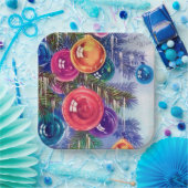 Retro-Weihnachtsgebäck Party Pappteller (Party)