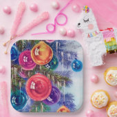 Retro-Weihnachtsgebäck Party Pappteller (Party)