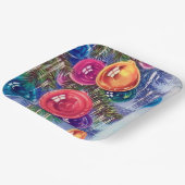 Retro-Weihnachtsgebäck Party Pappteller (Gewinkelt)