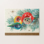 Retro-Weihnachtsgebäck Urlaub Puzzle (Horizontal)