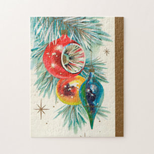 Retro-Weihnachtsgebäck Urlaub Puzzle