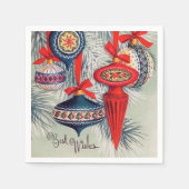 Retro-Weihnachtsgebäck Urlaub Serviette (Vorderseite)