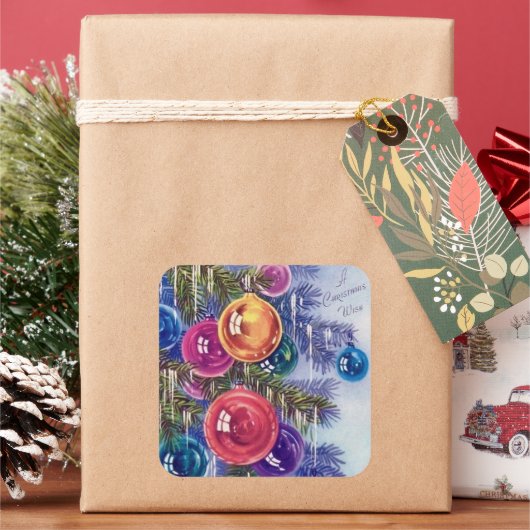 Retro Weihnachtsgebäck Weihnachtsgebäck Aufkleber (Feiertag)