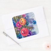 Retro Weihnachtsgebäck Weihnachtsgebäck Aufkleber (Umschlag)