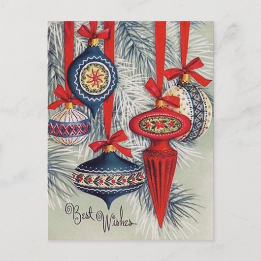 Retro Weihnachtsgebäck Weihnachtsgebäck Postkarte (Vorderseite)