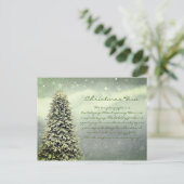 Retro Weihnachtsgedicht Postcard Postkarte (Stehend Vorderseite)