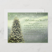 Retro Weihnachtsgedicht Postcard Postkarte (Vorne/Hinten)