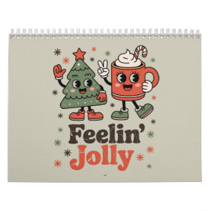 Retro-Weihnachtsgefühl Fröhliche Vintage-Feiertage Kalender