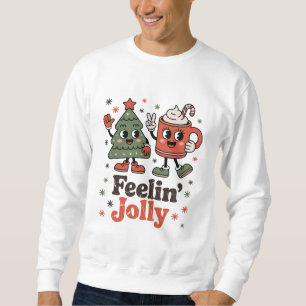 Retro-Weihnachtsgefühl Fröhliche Vintage-Feiertage Sweatshirt