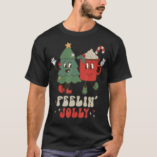 Retro-Weihnachtsgefühl Fröhliche Weihnachten Vinta T-Shirt
