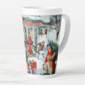 Retro-Weihnachtsgeschäft Milchtasse (Rechte Ecke)