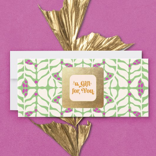 Retro Weihnachtsgeschenkgutschein