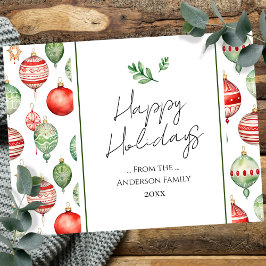 Retro Weihnachtsgrüße Postkarte