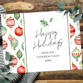 Retro Weihnachtsgrüße Postkarte