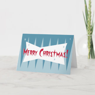 Retro-Weihnachtskarte Feiertagskarte