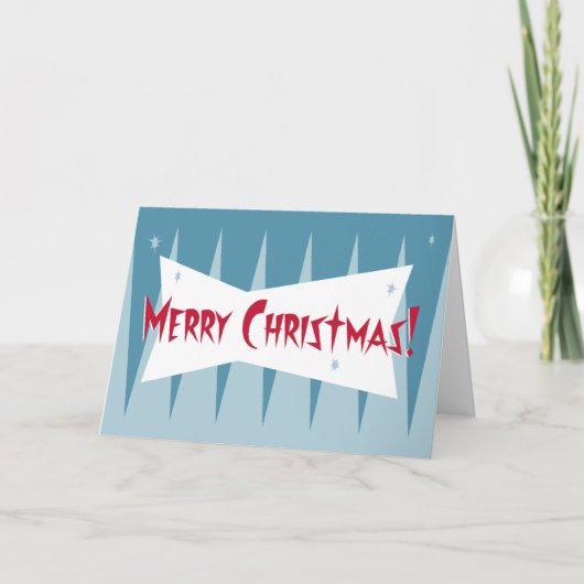 Retro-Weihnachtskarte Feiertagskarte (Vorderseite)