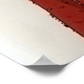 Retro Weihnachtskunst Deko Lady Poster (Ecke)