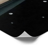 Retro Weihnachtskunst Deko Lady Poster (Ecke)