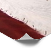 Retro Weihnachtskunst Deko Lady Poster (Ecke)